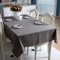 Plain Cotton Linen Tablecloth