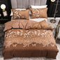 Three piece bedding set, plain duvet cover and 2 pillowcases