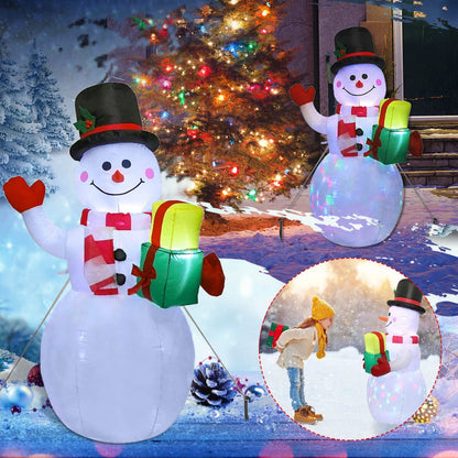 Lighted Christmas Inflatable Santa Claus , Snowman and Christmas tree Outdoor Holiday Decorations Inflatable Yard Decorations