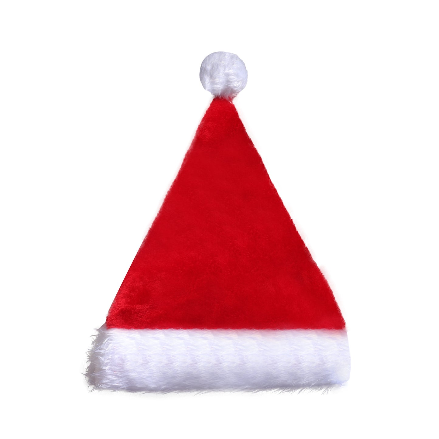 Plush Santa Hat - Light Up, Funny Christmas Hats for Kids & Adults