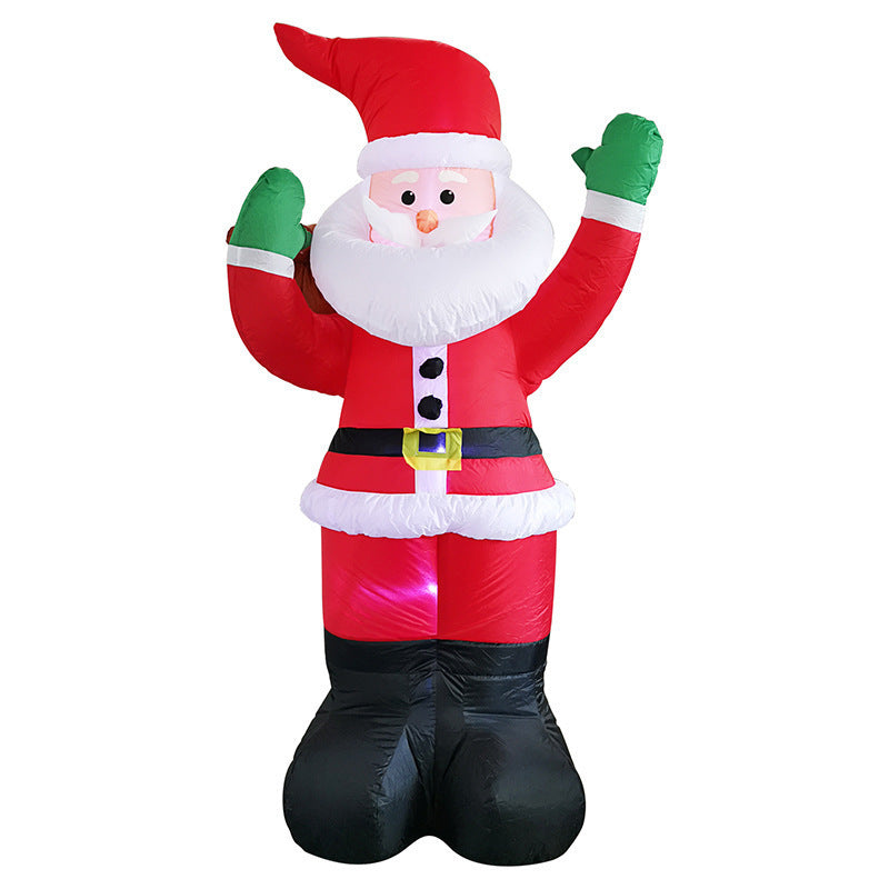 Lighted Christmas Inflatable Santa Claus , Snowman and Christmas tree Outdoor Holiday Decorations Inflatable Yard Decorations