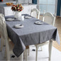 Plain Cotton Linen Tablecloth