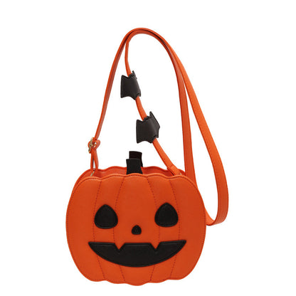 2024 Halloween Bags Funny Pumpkin Shoulder Crossbody Bag With Bat