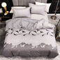 Three piece bedding set, plain duvet cover and 2 pillowcases