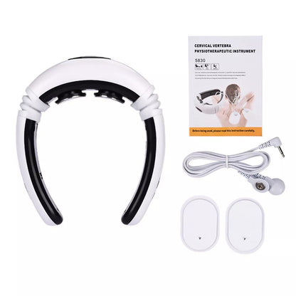 Intelligent Neck Massager with Heat, Electric Pulse Neck Massager for Pain Relief, Wireless Neck Massager for Women